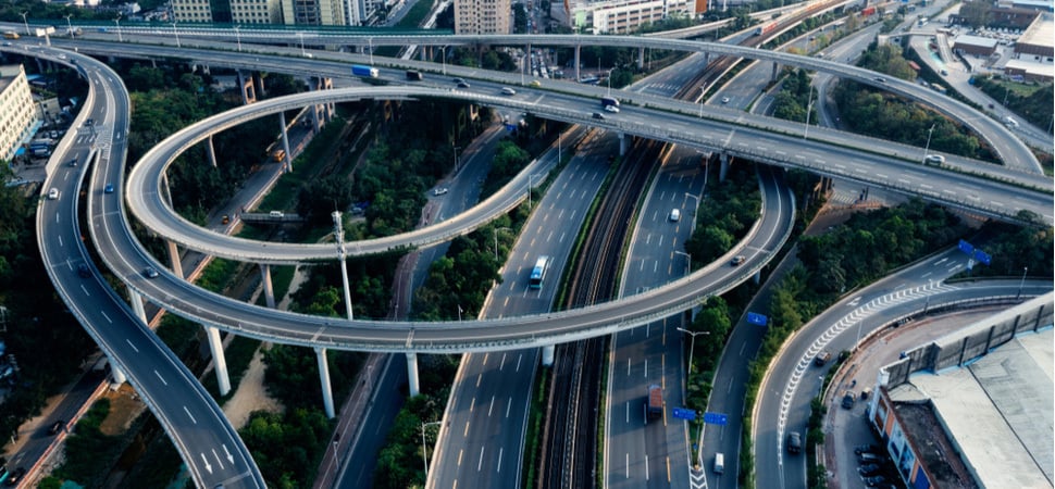 circular highways in the city